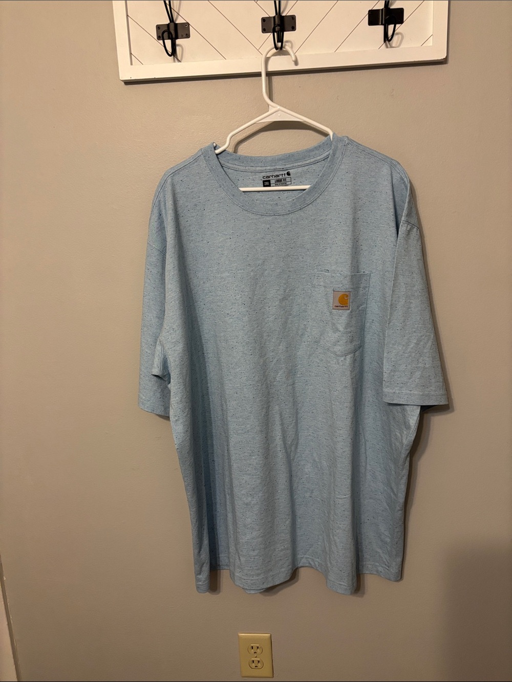 Carhartt Light Blue Short-Sleeve Pocket Tee